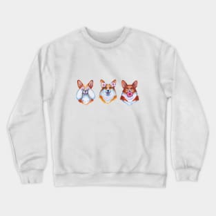 Three wise corgies Crewneck Sweatshirt